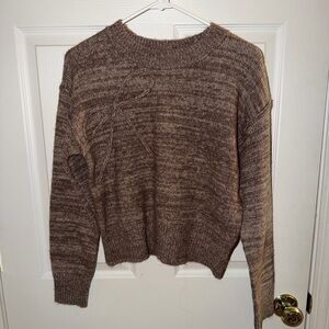 Brown bow sweater